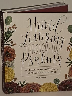 Hand Lettering Through the Psalms - Cream Floral Cover